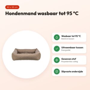 Trixie hondenmand Caliente bruin 60 x 50 cm – wasbaar tot 95 °C – voordelen