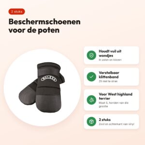 Trixie hondenschoenen Walker Care zwart S – 2 stuks – voordelen