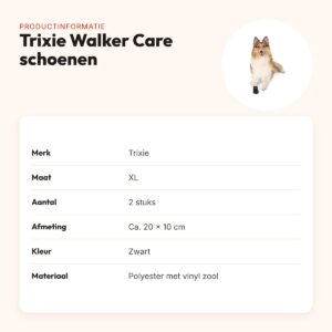 Trixie hondenschoenen Walker Care zwart XL – 2 stuks, 20 x 10 cm – productinformatie