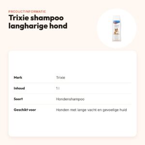 Trixie hondenshampoo langharige hond 1 l – doorkambare vacht – productinformatie