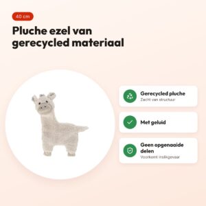 Trixie hondenspeelgoed Be Eco ezel Elenor 40 cm – gerecycled pluche – voordelen
