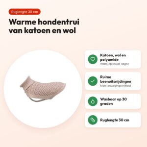 Trixie hondentrui Norwood blush 30 cm – katoen, wol en polyamide – voordelen