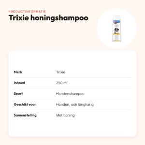 Trixie honingshampoo hond 250 ml – ook voor langharige honden – productinformatie