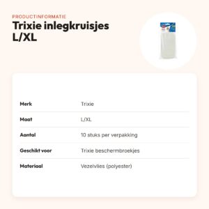 Trixie inlegkruisjes voor beschermbroekjes L/XL – 10 stuks – productinformatie