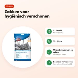 Trixie kattenbakzakken Simple'N'Clean 71 x 56 cm – 10 stuks – voordelen