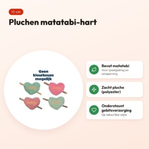 Trixie kattenspeeltje matatabi hart pluche assorti 12 cm – voordelen