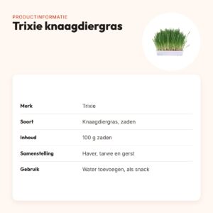 Trixie knaagdiergras 100 g – zaden om zelf te kweken – productinformatie