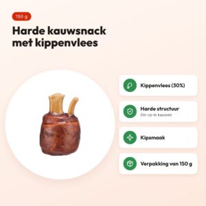 Trixie Knokkel kauwsnack kip 150 g – harde structuur – voordelen