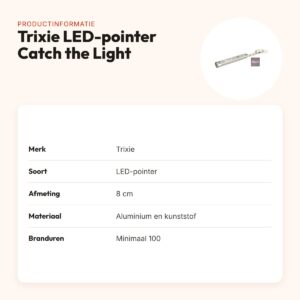 Trixie LED-pointer Catch the Light 8 cm – laserspeelgoed met vismotief – productinformatie