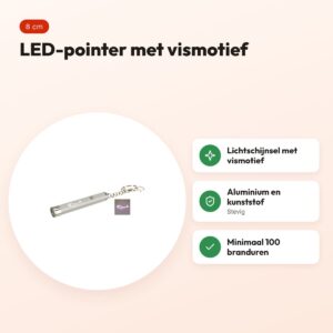 Trixie LED-pointer Catch the Light 8 cm – laserspeelgoed met vismotief – voordelen