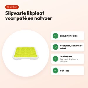 Trixie Lick'n'Snack plaat TPR 20 x 20 cm – slipvast – voordelen