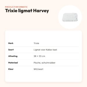 Trixie ligmat Harvey wit/zwart 38 x 33 cm – voor Ikea Kallax-kast – productinformatie
