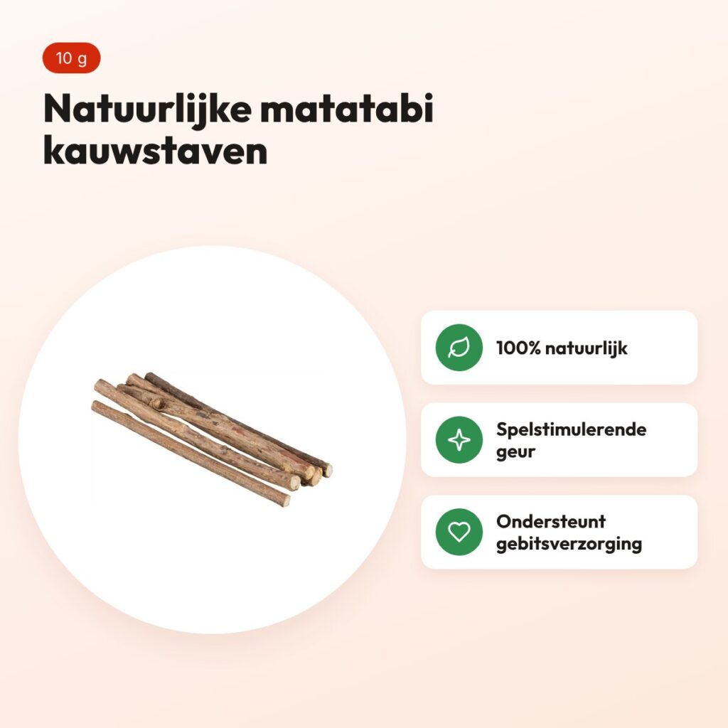 Trixie matatabi kauwstaven 10 g – spelstimulerend kattensnoepje – voordelen