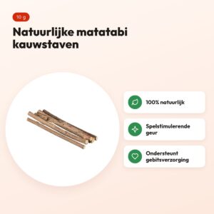 Trixie matatabi kauwstaven 10 g – spelstimulerend kattensnoepje – voordelen
