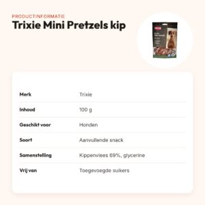 Trixie Mini Pretzels met kip 100 g – hondensnack – productinformatie