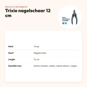 Trixie nagelschaar 12 cm – voor kleine honden, katten en vogels – productinformatie