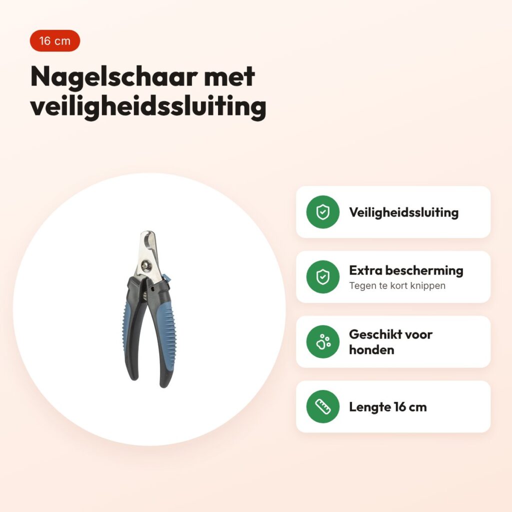 Trixie nagelschaar 16 cm – veiligheidssluiting, voor honden – voordelen