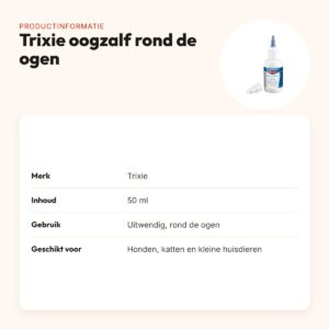 Trixie oogzalf rondom de ogen 50 ml – voor hond, kat en kleindieren – productinformatie