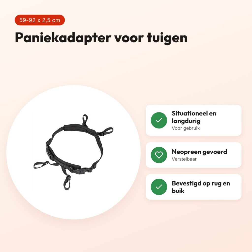 Trixie paniekadapter Stay voor tuigen zwart L-XL 59-92 cm – voordelen