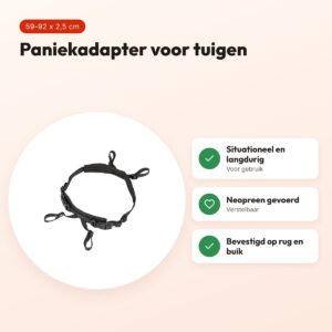 Trixie paniekadapter Stay voor tuigen zwart L-XL 59-92 cm – voordelen