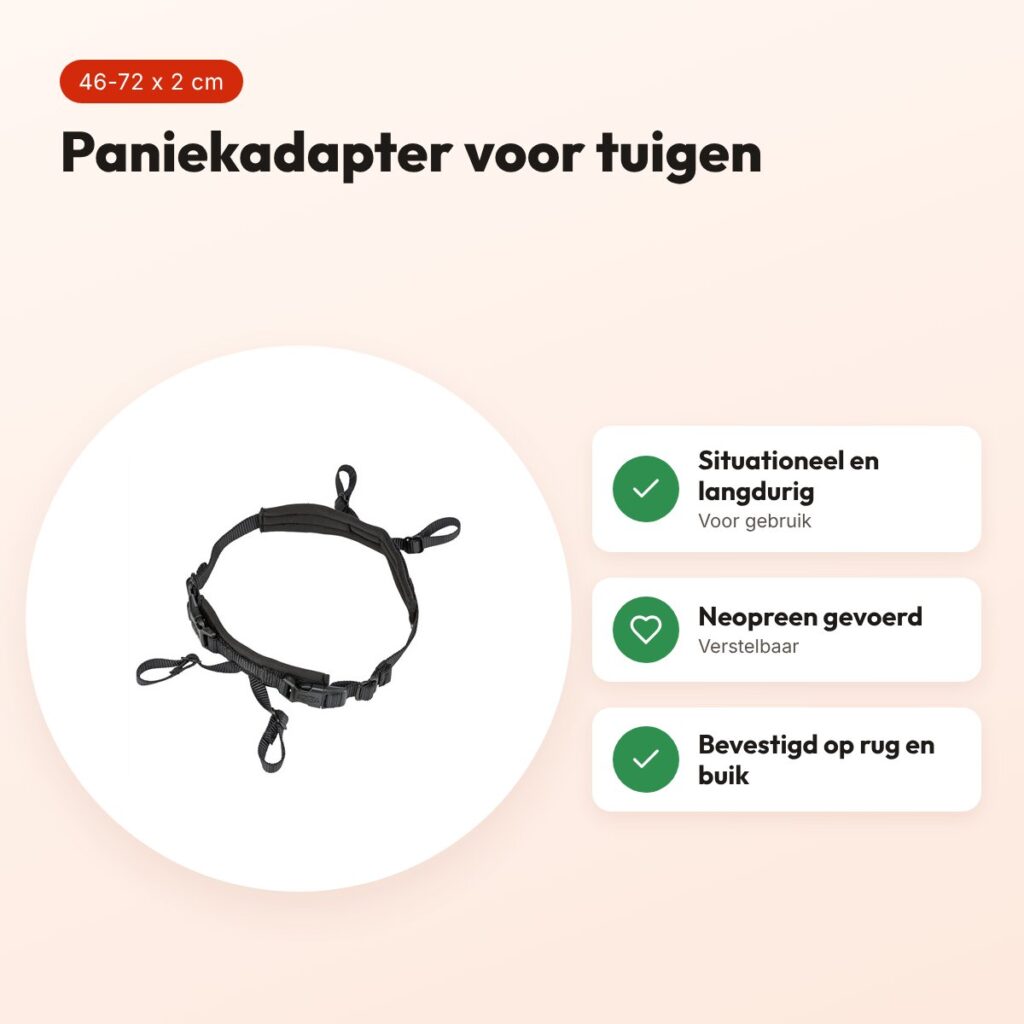 Trixie paniekadapter Stay voor tuigen zwart M-L 46-72 cm – voordelen