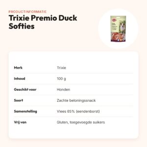 Trixie Premio Duck Softies 100 g – zachte snack met eend – productinformatie