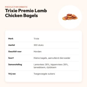Trixie Premio Lamb Chicken Bagels 17 g – lam en kip, 300 stuks – productinformatie