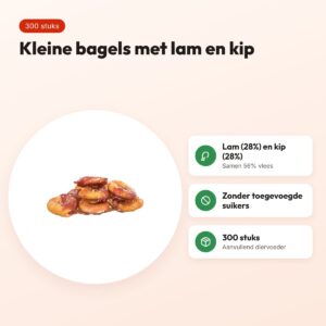 Trixie Premio Lamb Chicken Bagels 17 g – lam en kip, 300 stuks – voordelen