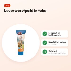 Trixie Premio leverworstpaté 110 g – glutenvrije tube – voordelen