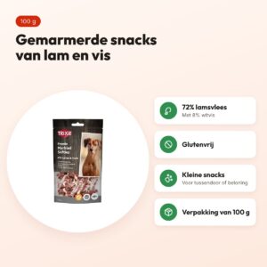 Trixie Premio Marbled Lamb Softies 100 g – glutenvrij, lam en vis – voordelen