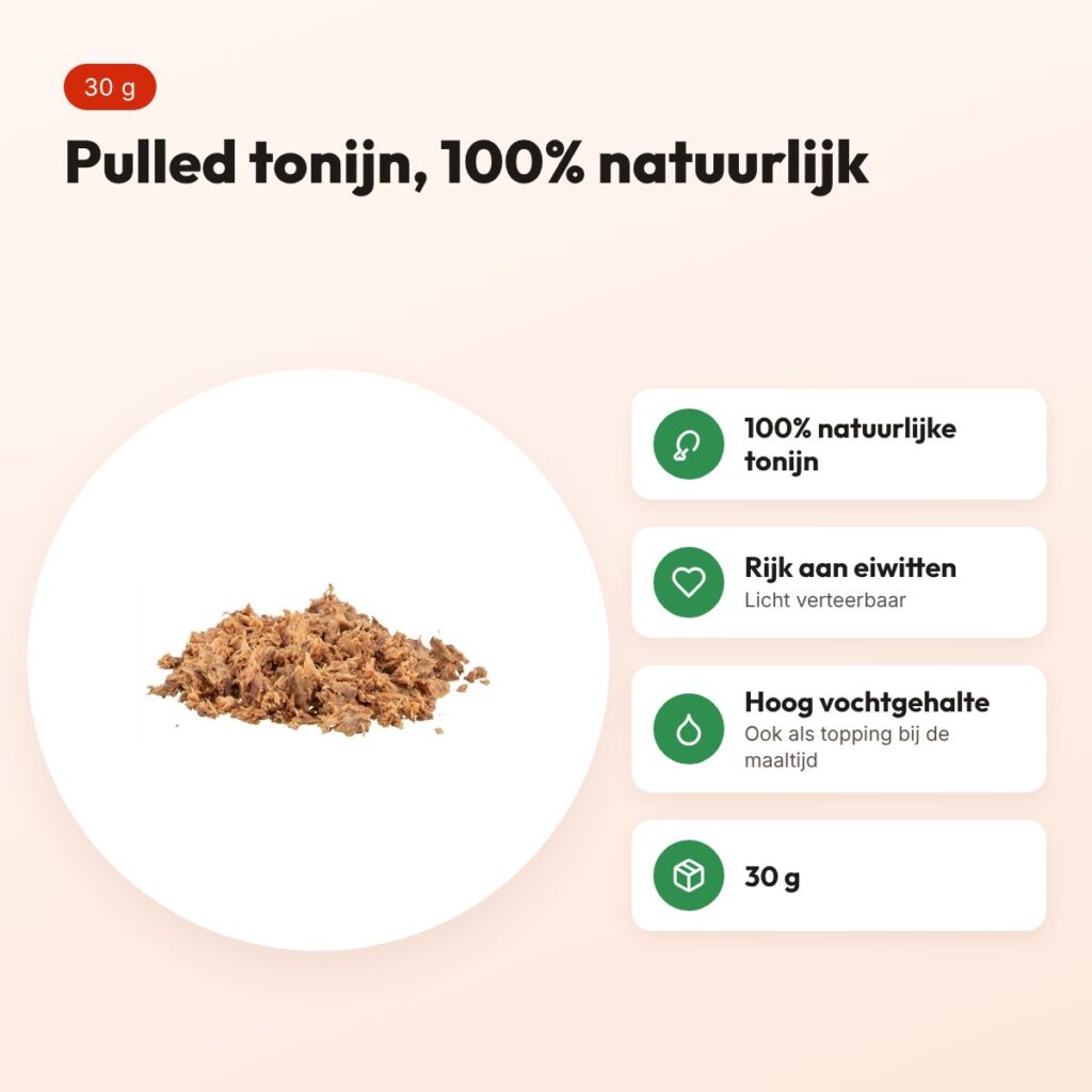 Trixie Premio Pulled tonijn kattensnack 30 g – voordelen