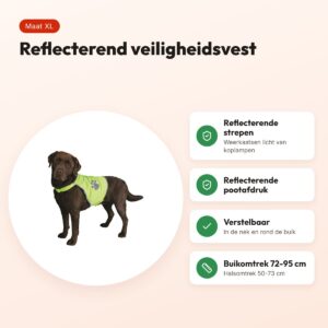 Trixie reflecterend veiligheidsvest hond XL – buikomtrek 72-95 cm – voordelen