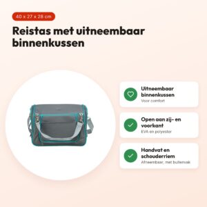Trixie reistas Vicky knaagdieren en konijnen grijs 40 x 27 x 28 cm – voordelen