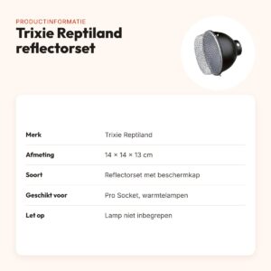 Trixie Reptiland reflectorset voor Pro Socket 14 x 14 x 13 cm – productinformatie