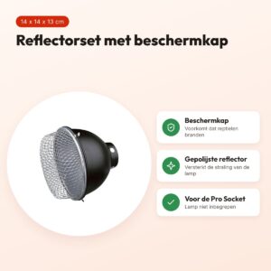Trixie Reptiland reflectorset voor Pro Socket 14 x 14 x 13 cm – voordelen