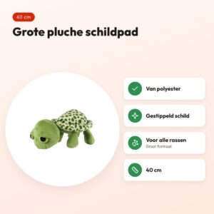 Trixie schildpad pluche 40 cm – hondenknuffel van polyester – voordelen