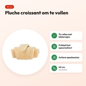Trixie snack croissant pluche 40 cm – intelligentiespeelgoed – voordelen