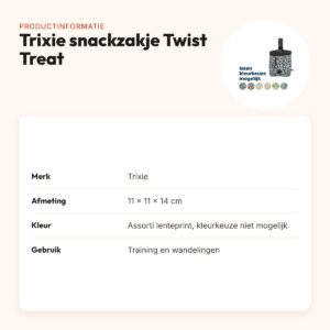 Trixie snackzakje Twist Treat Lente assorti 11 x 11 x 14 cm – productinformatie