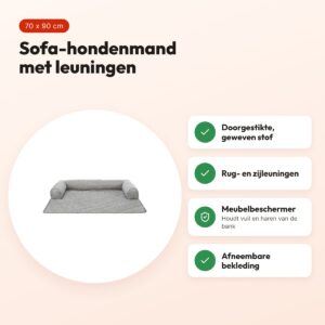 Trixie Sofa hondenmand Nero grijs 70 x 90 cm – meubelbeschermer – voordelen