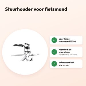 Trixie stuurhouder voor fietsmand 13108 – voordelen