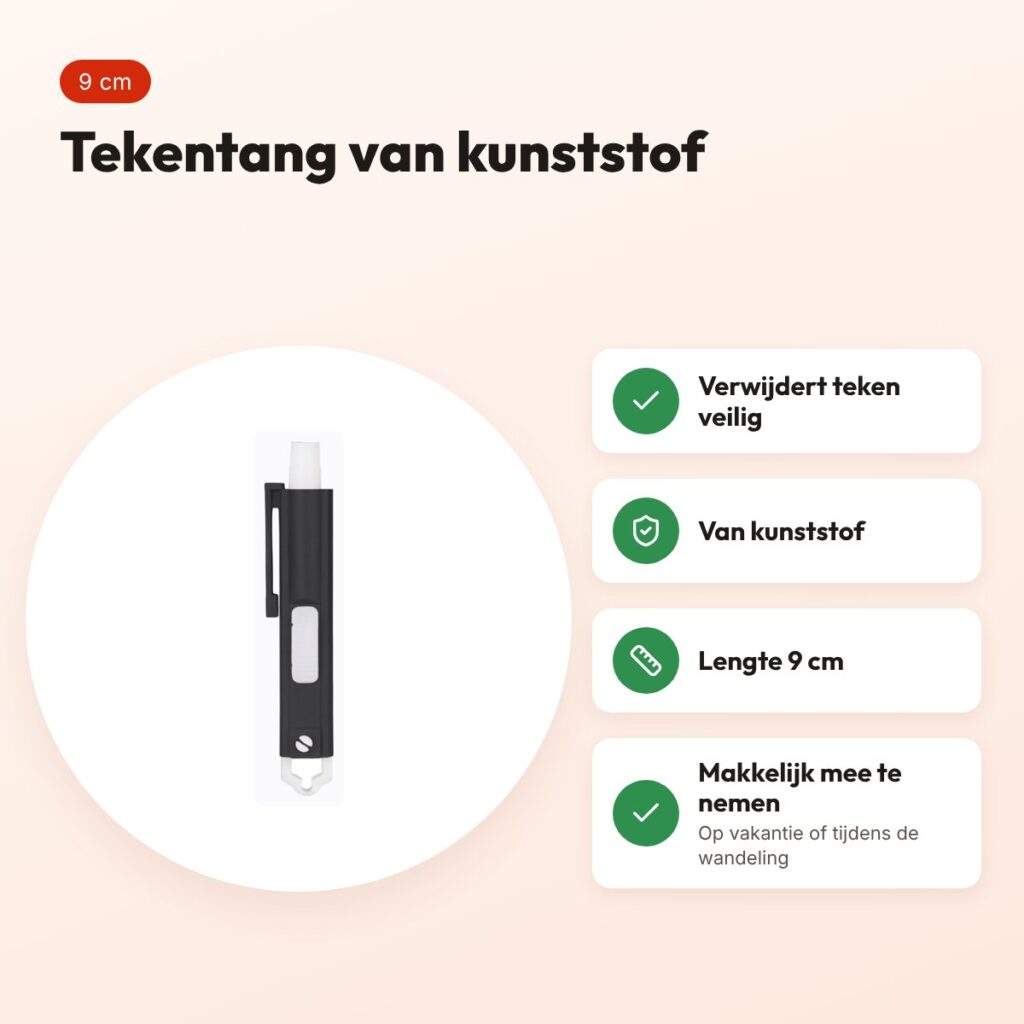 Trixie tekentang kunststof 9 cm – voordelen