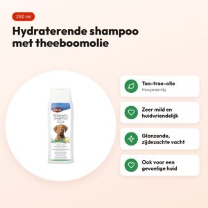 Trixie theeboomolie hondenshampoo 250 ml – hydraterend – voordelen
