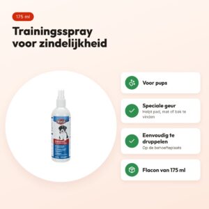 Trixie trainingsspray zindelijkheid 175 ml – voor pups – voordelen