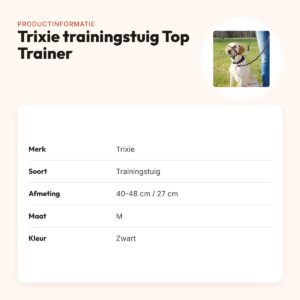 Trixie trainingstuig Top Trainer zwart M 40-48 cm – productinformatie