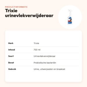 Trixie urinevlekverwijderaar 750 ml – voor urine, uitwerpselen en braaksel – productinformatie