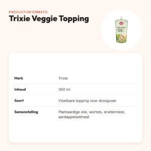 Trixie Veggie Topping 300 ml – vloeibare topping voor droogvoer – productinformatie