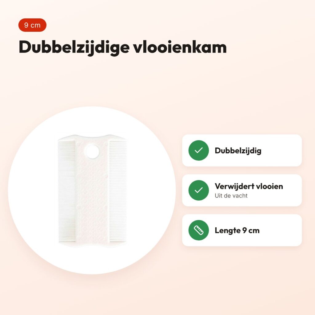 Trixie vlooienkam dubbelzijdig 9 cm – voordelen