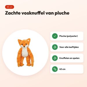 Trixie vos pluche 45 cm – zachte hondenknuffel – voordelen