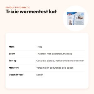 Trixie wormentest voor katten – thuistest met laboratoriumuitslag – productinformatie