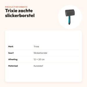 Trixie zachte slickerborstel kunststof 12 x 20 cm – productinformatie
